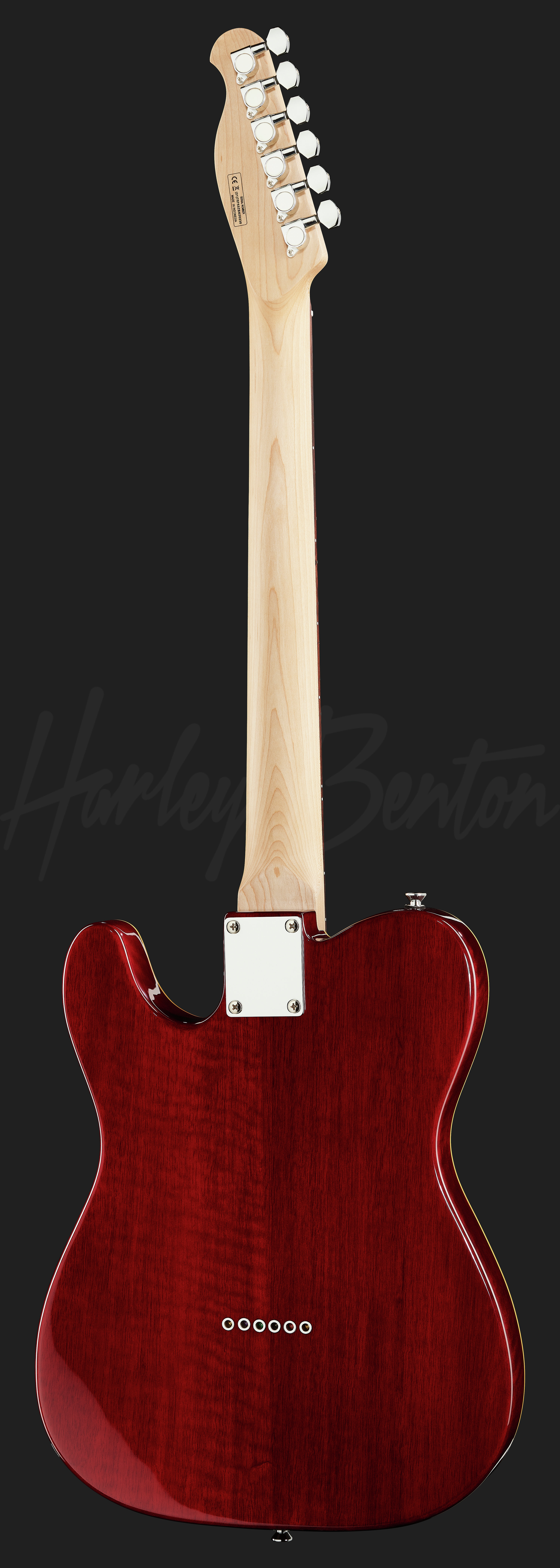 TE-90QM Trans Red - Harley Benton