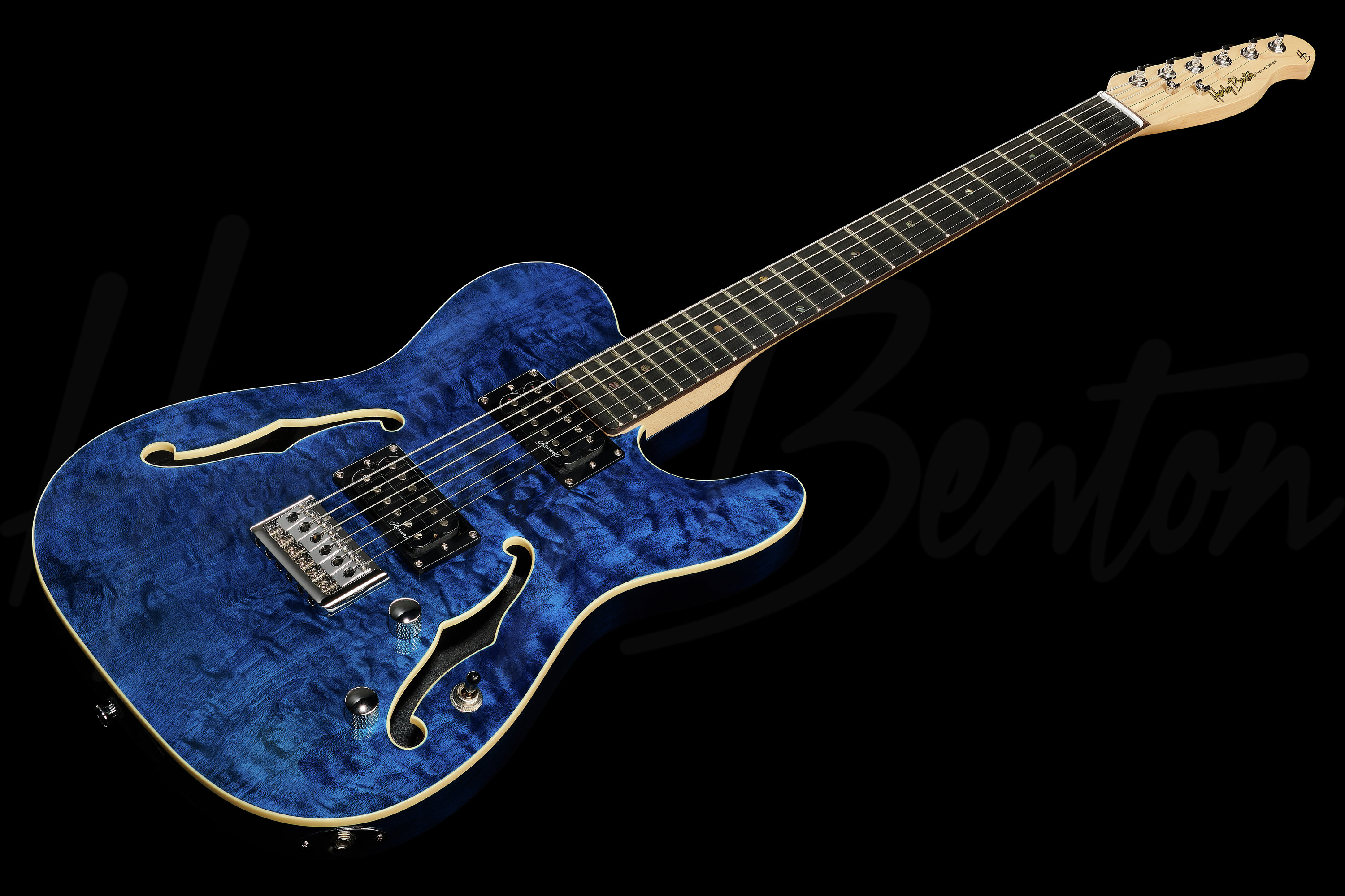 TE-90QM Trans Blue - Harley Benton