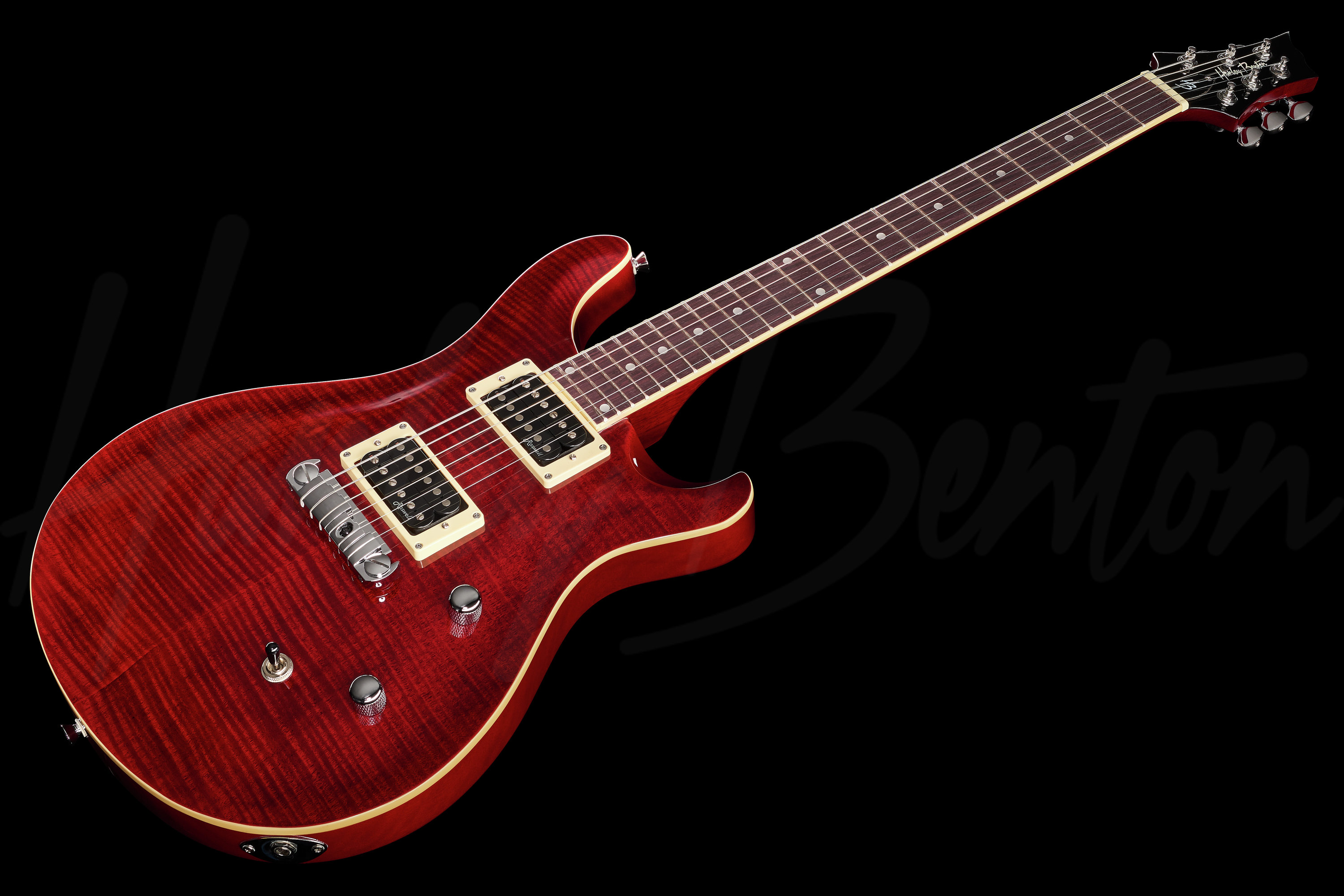 DeluxeseHarley Benton CST-24T Black Cherry Flame - ギター