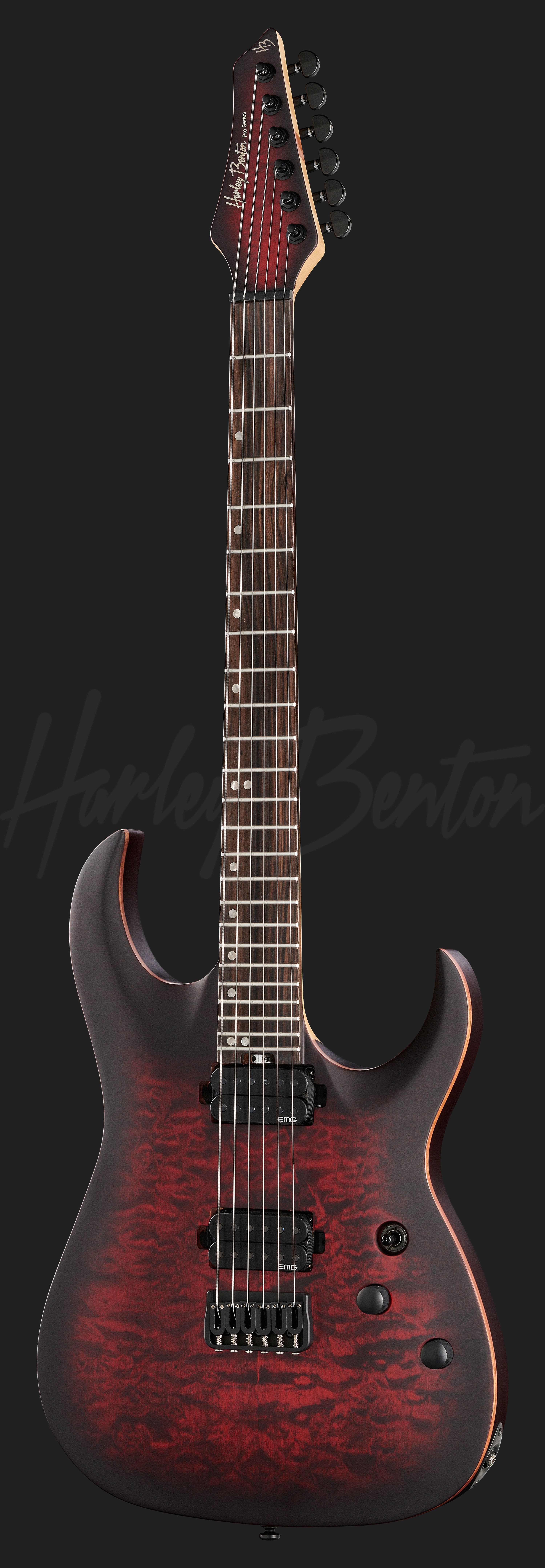 Amarok-6 BKRD Quilted Burst - Harley Benton