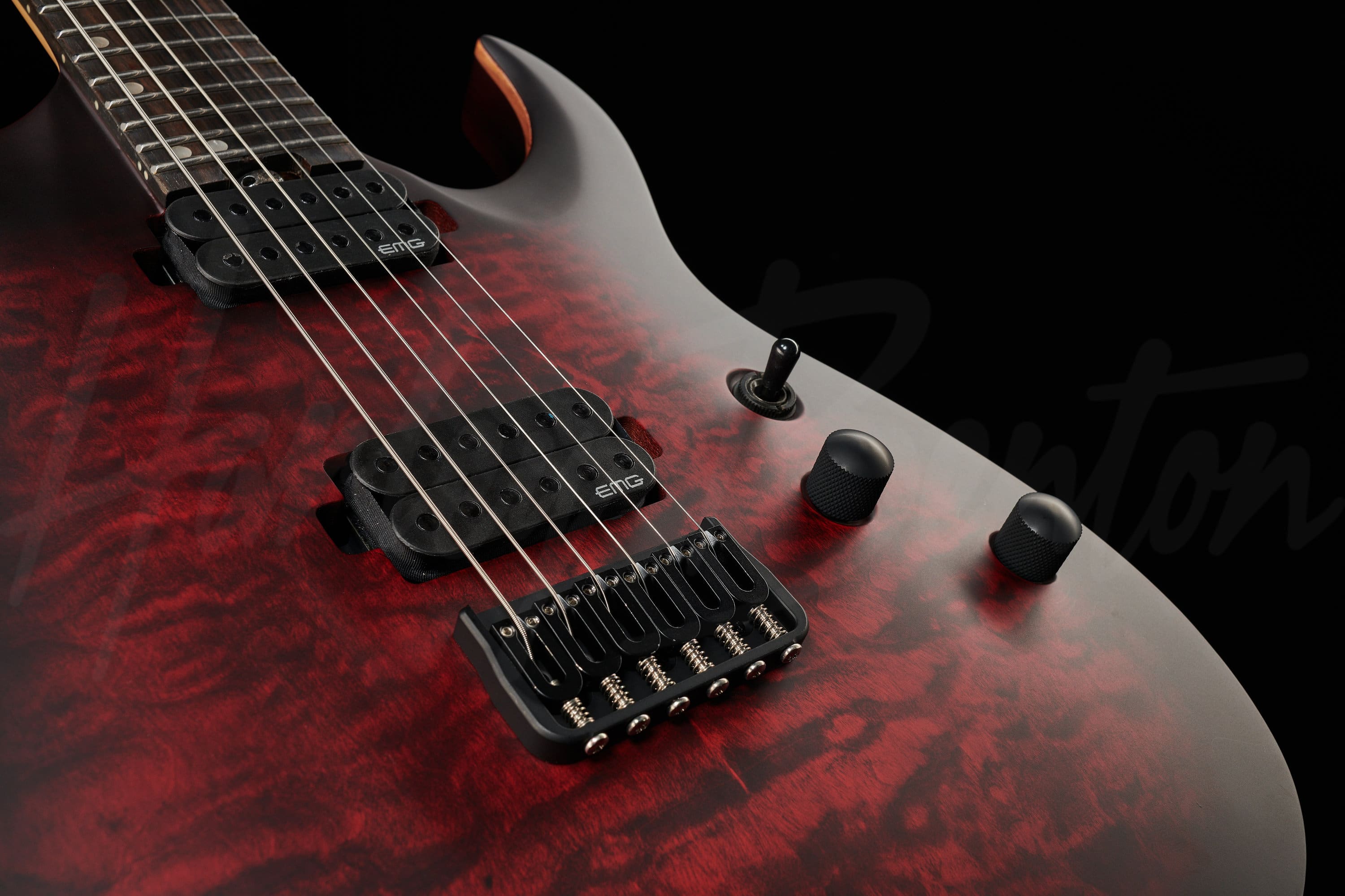 Harley Benton Roswell QH-6 ネック Harley Benton Amarok-BT BKRD Quilted Burst – United States
