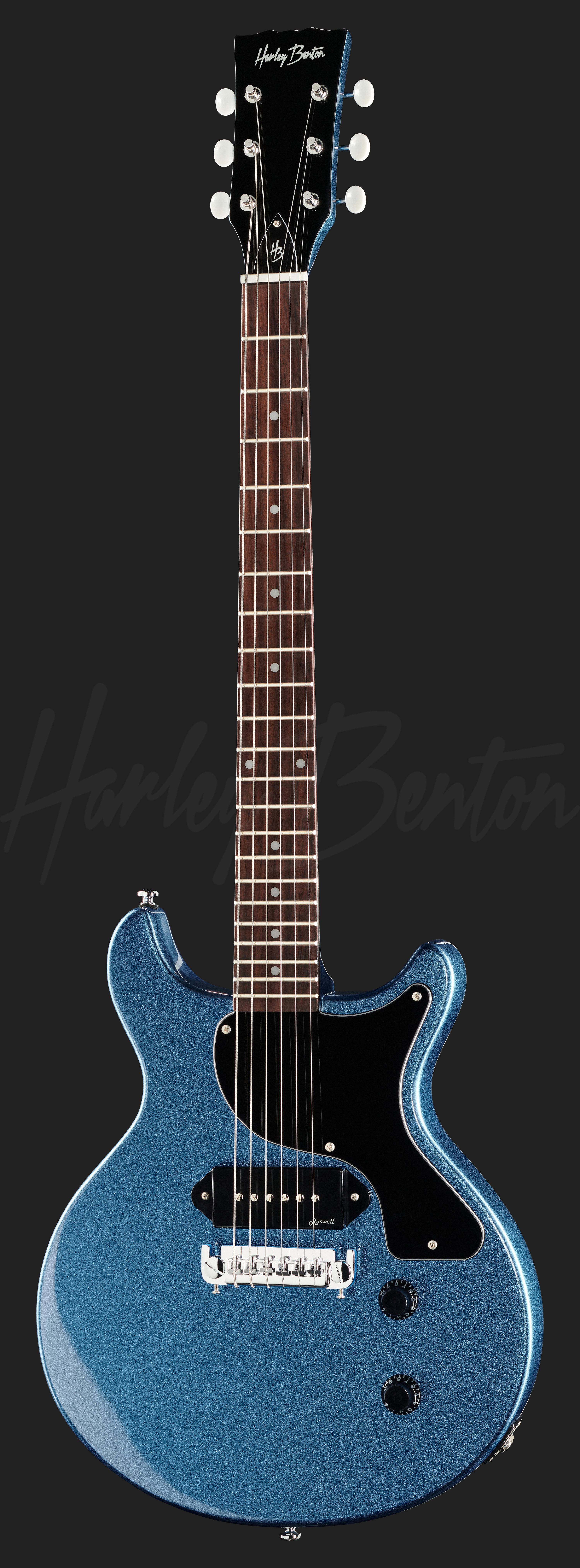 Harley Benton DC-Junior LTD Pelham Blue-