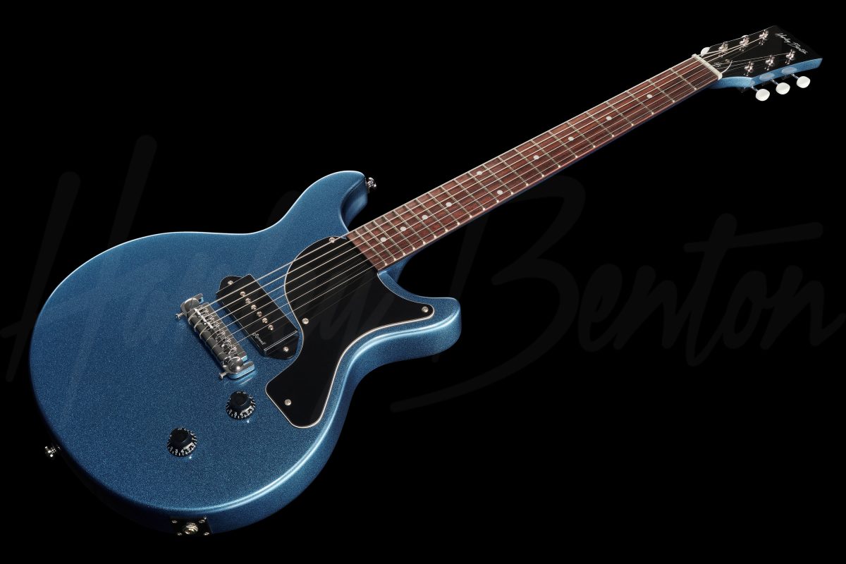 送料無料 新品 harley benton DC-Junior Pelham Blue ぼっち・ざ・ろっ 