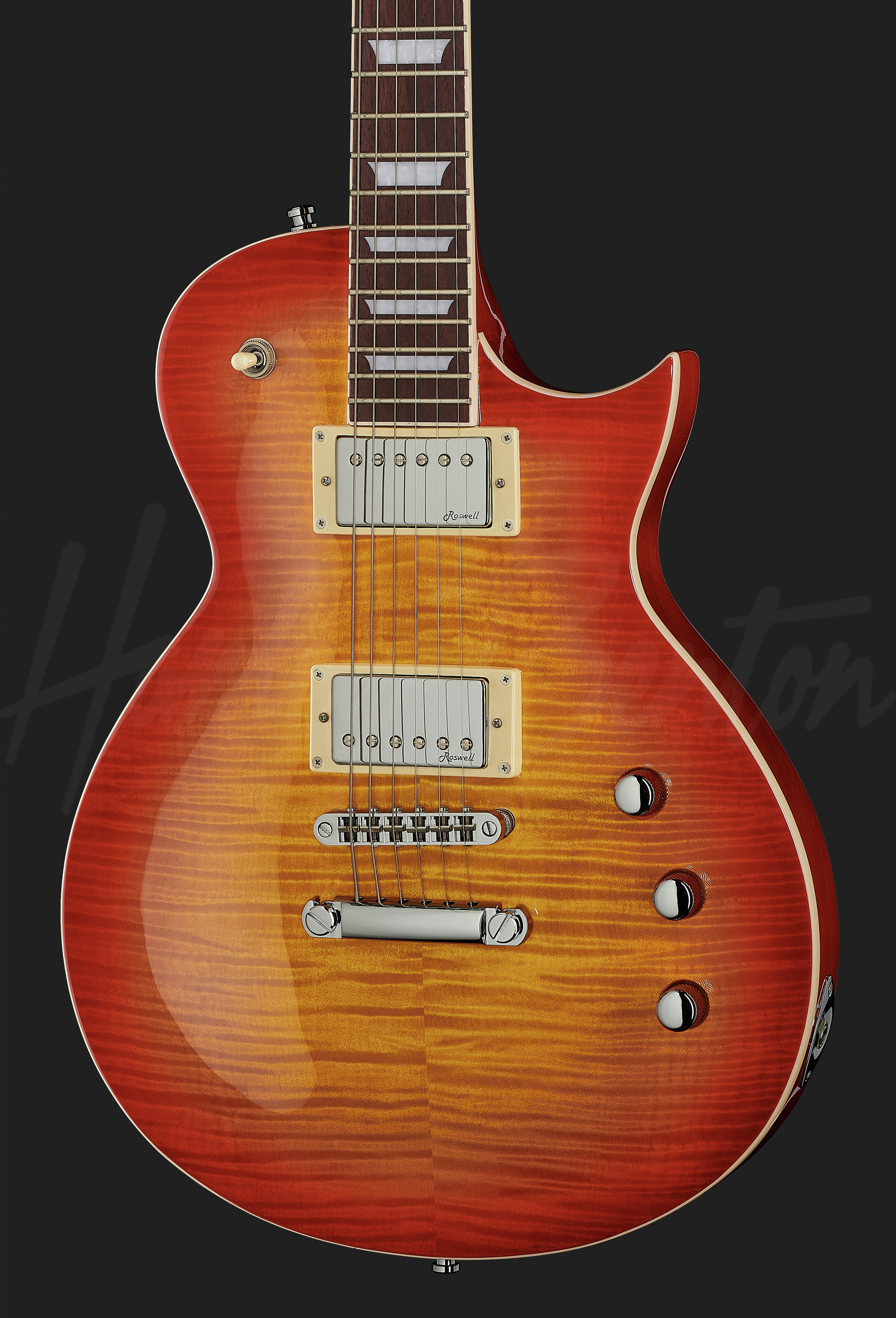 SC-Custom II Honey Burst Flame - Harley Benton