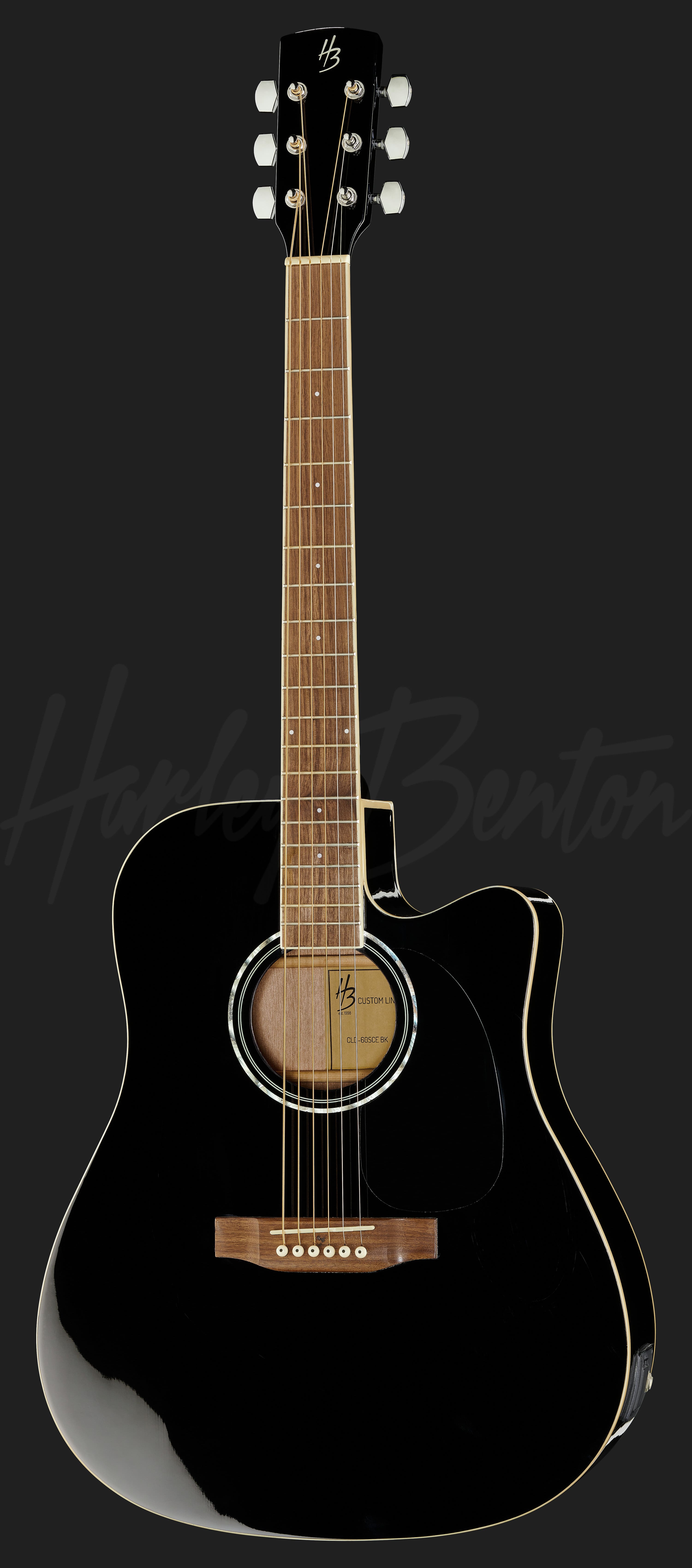 CLD-60SCE BK - Harley Benton