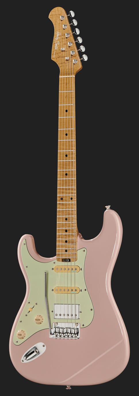 ST-Modern Plus MN HSS LH Shell Pink - Harley Benton