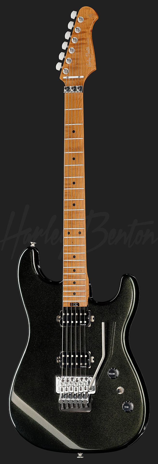 ST-80FR MN HH Lime Sparkle - Harley Benton