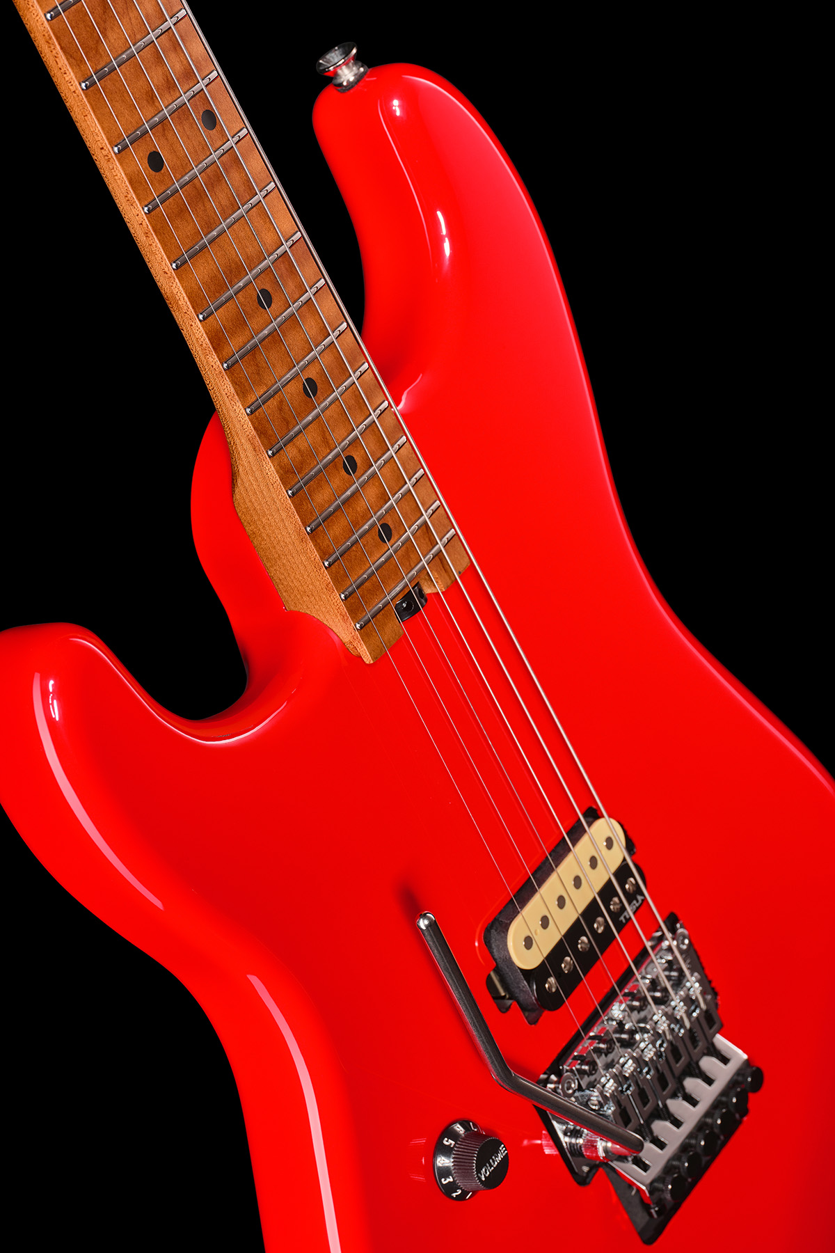 ST-80FR MN LH Radiant Red - Harley Benton