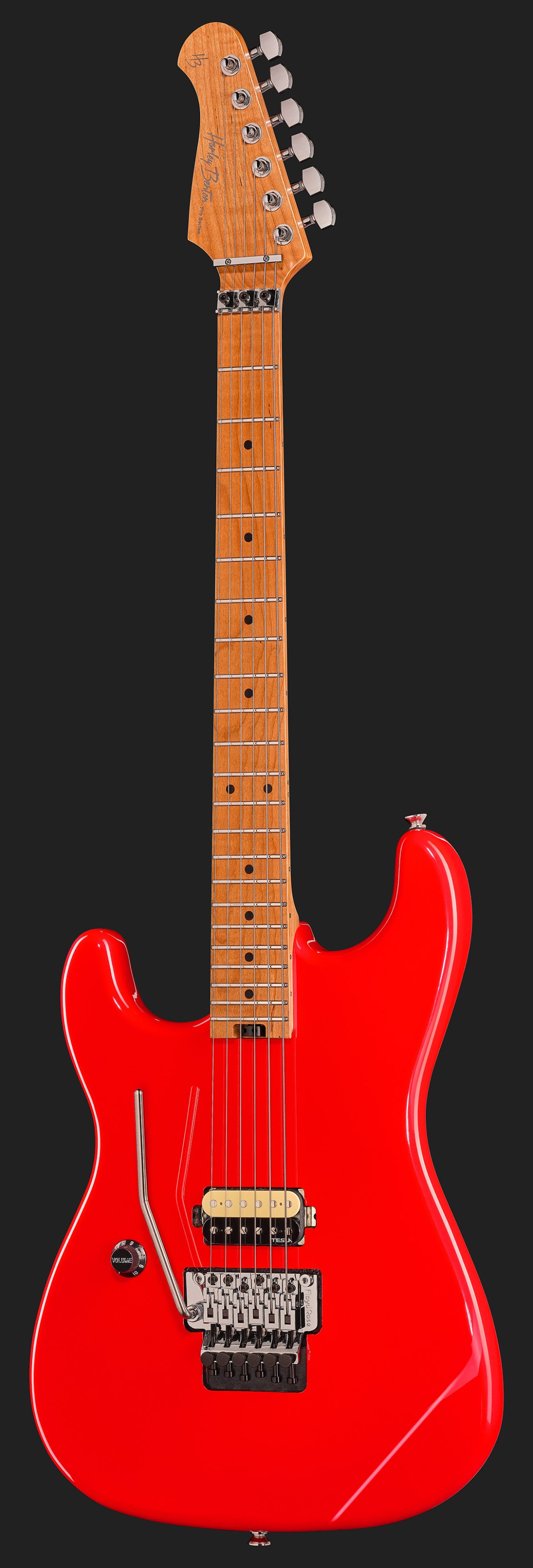 ST-80FR MN LH Radiant Red - Harley Benton