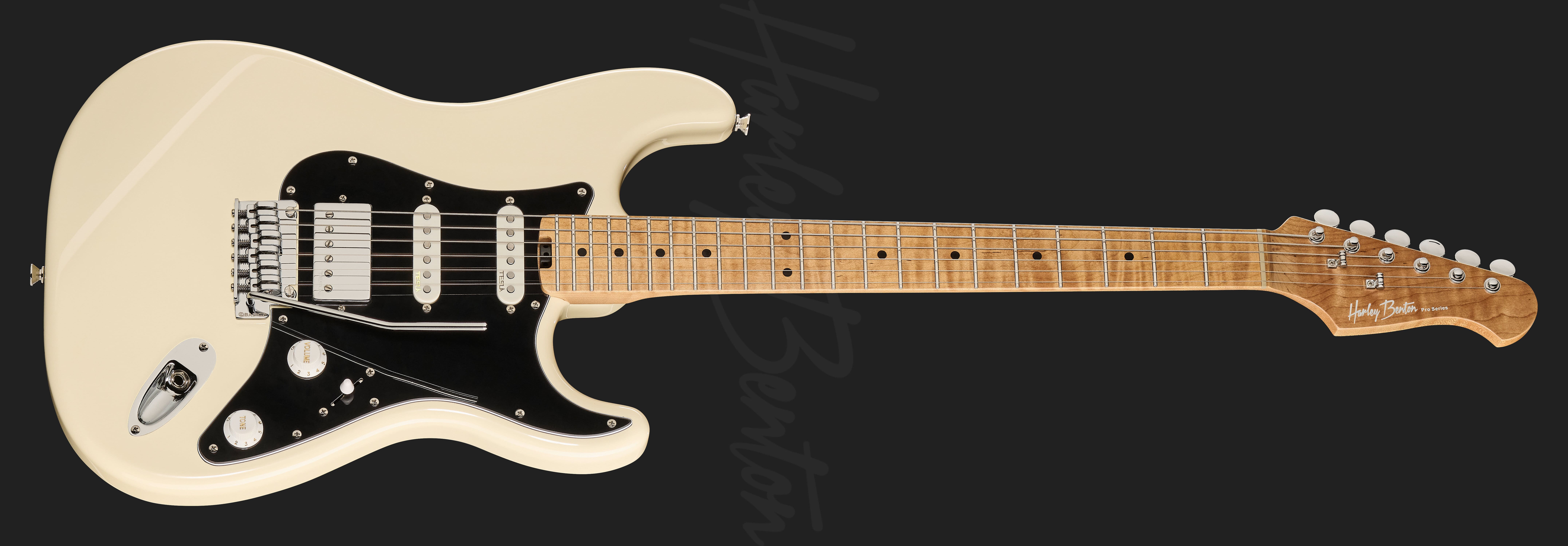 ST-Modern HSS MN Olympic White - Harley Benton