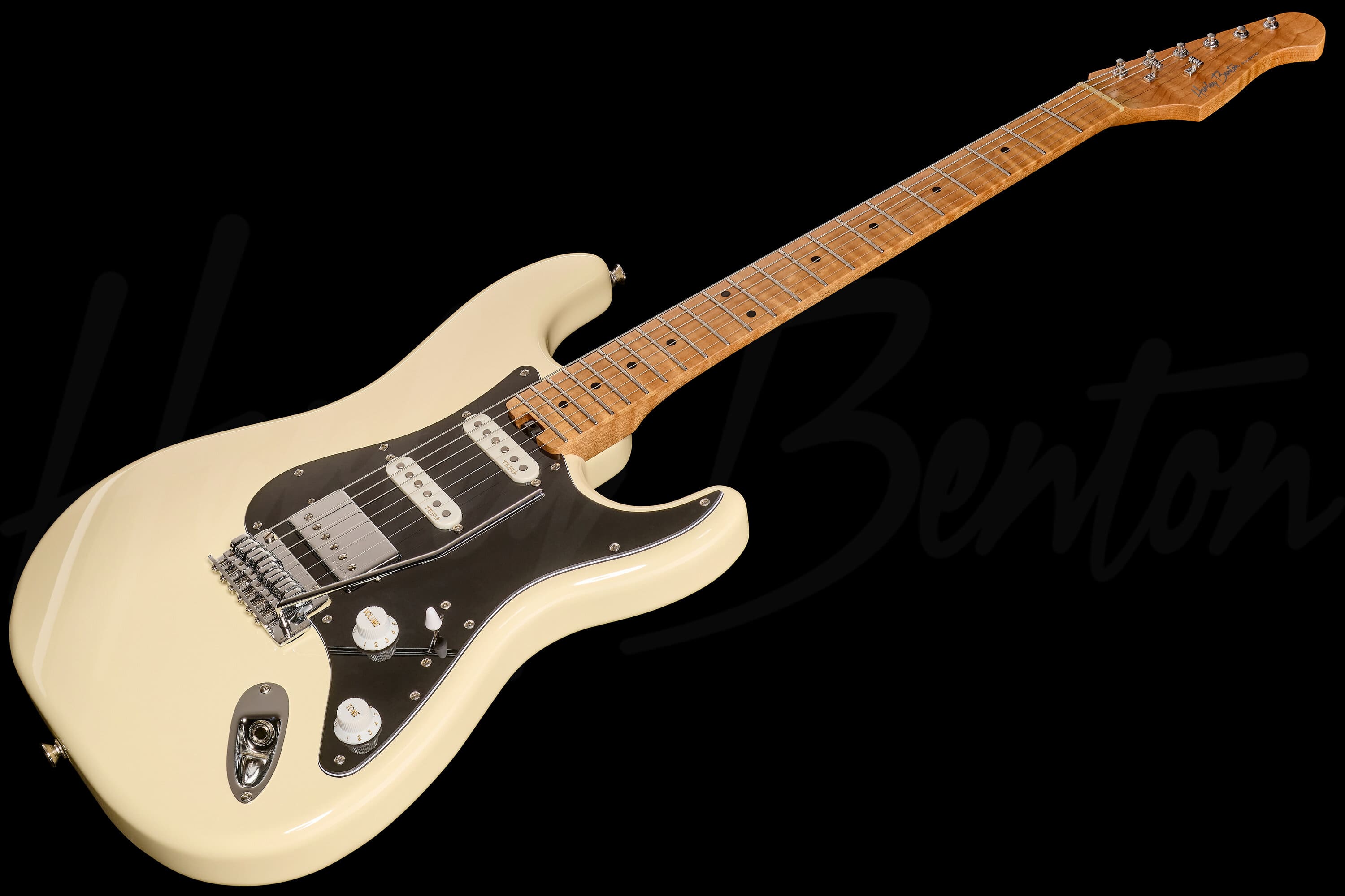 ST-Modern Plus MN HSS Olympic White - Harley Benton