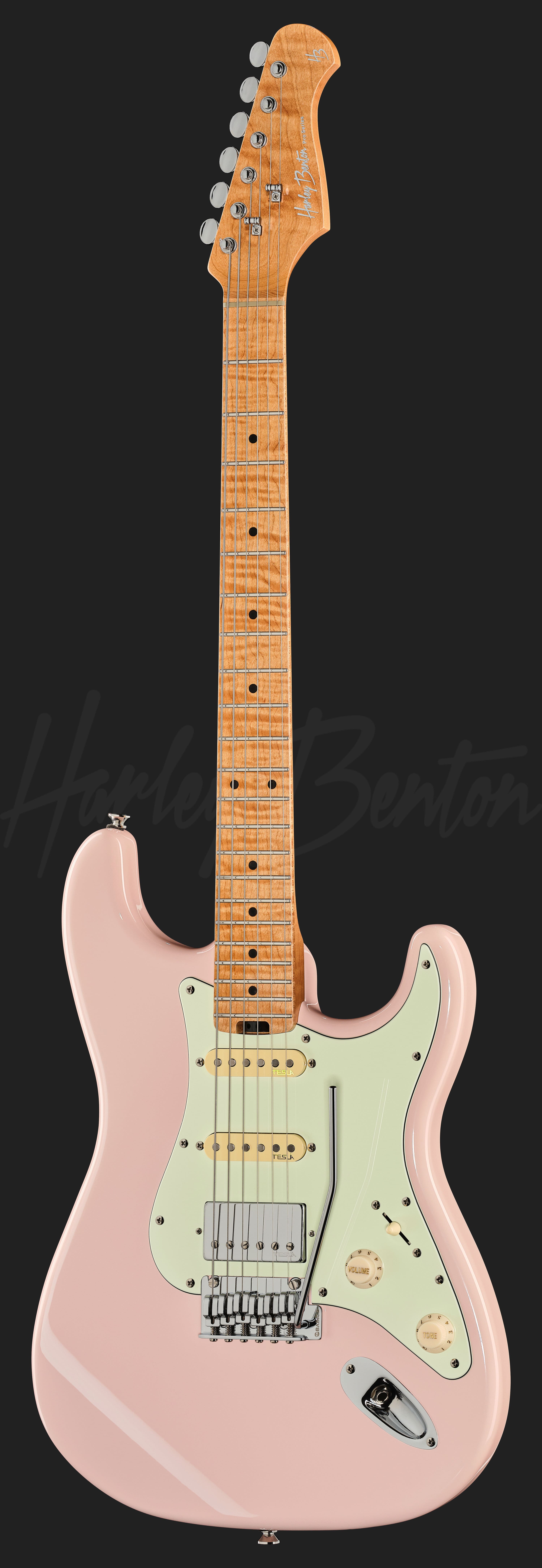 ST-Modern Plus MN HSS Shell Pink - Harley Benton