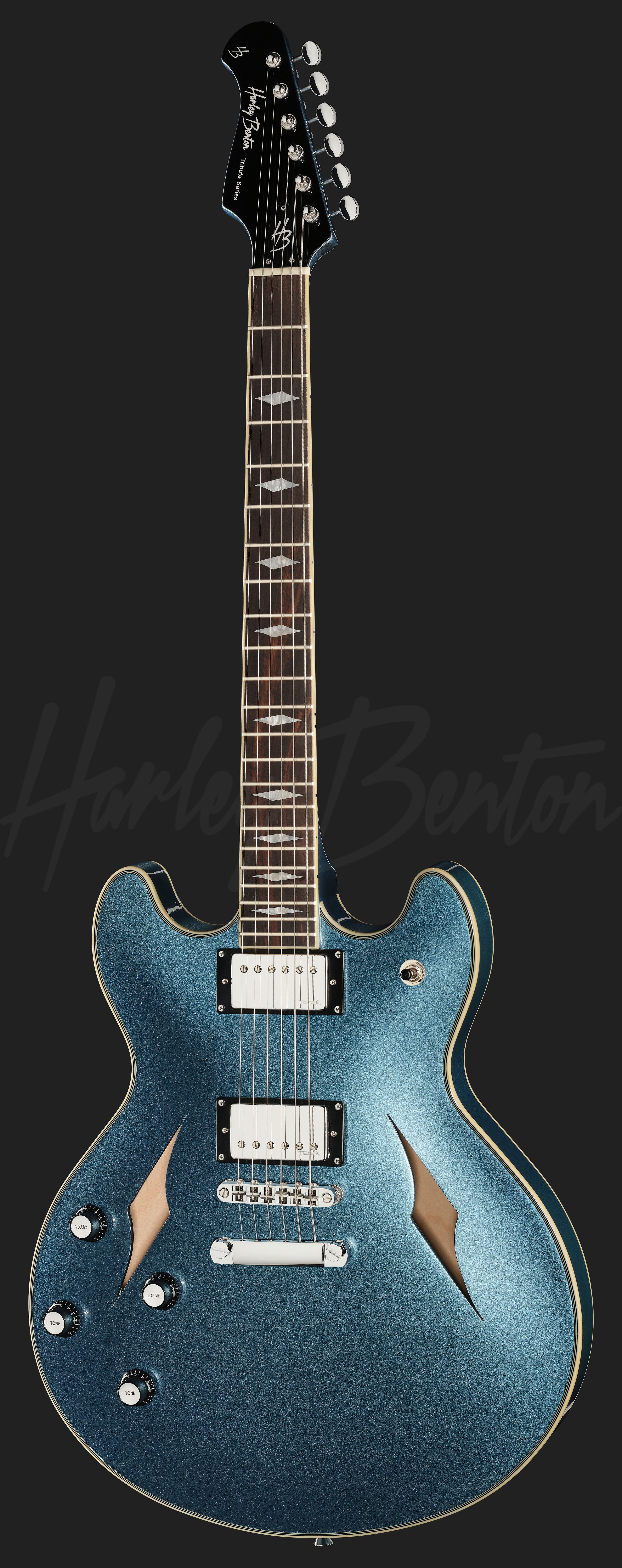 HB-35TL LH Pelham Blue - Harley Benton