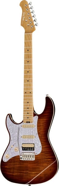 ST-Modern HSS MN LH Flame Bengal Burst - Harley Benton